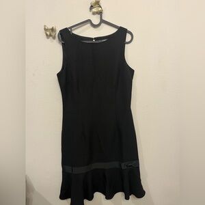 Karl Lagerfeld Elegant Black Midi Dress